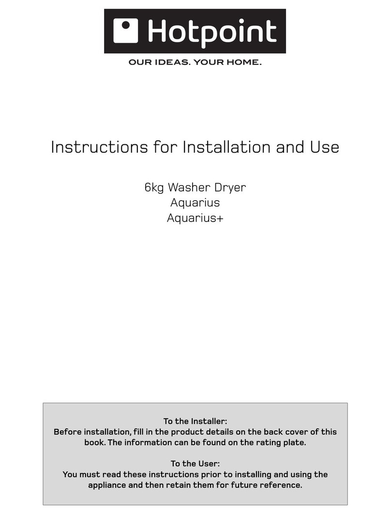 Hotpoint Aquarius User manual