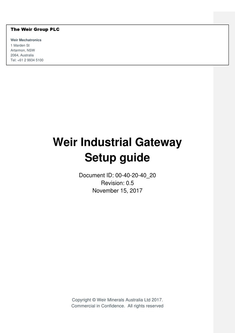Weir MPM Setup guide