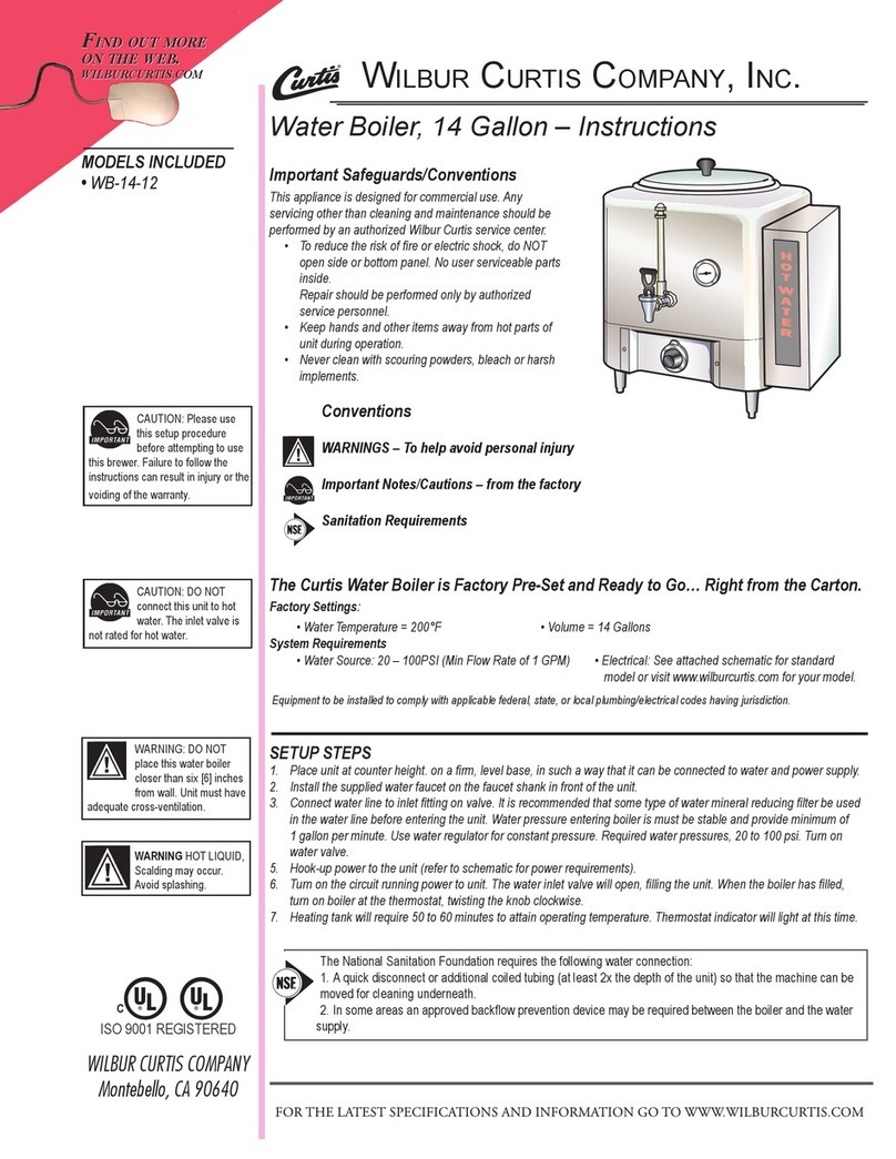 Curtis WB-14-12 User manual