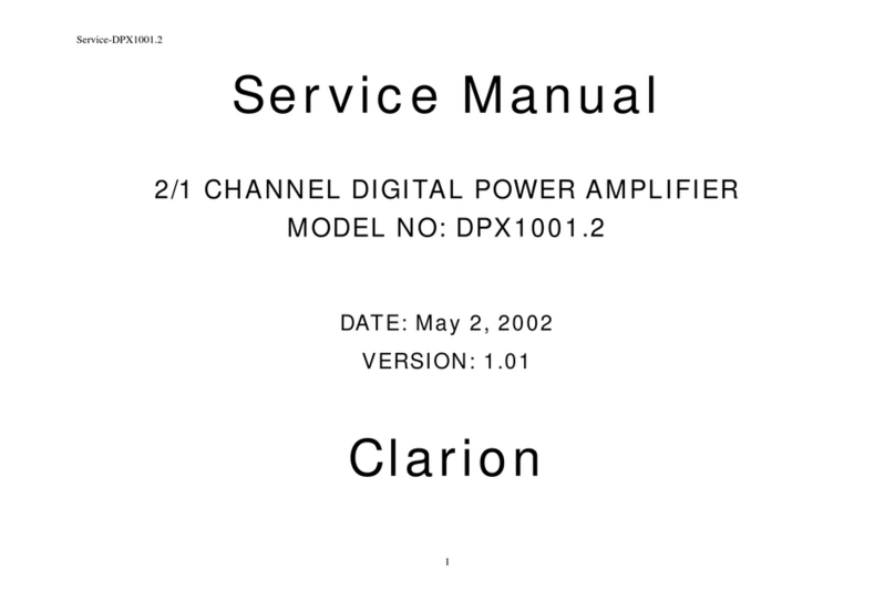 Clarion DPX1001.2 Service manual