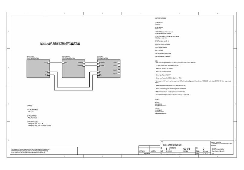 Diamond Audio Technology D5 300.2 Schematic diagram