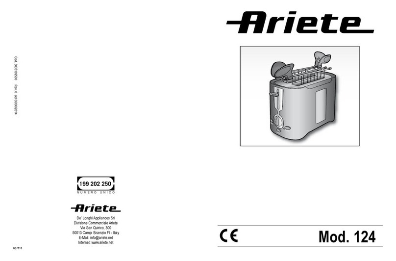 ARIETE 124 manual
