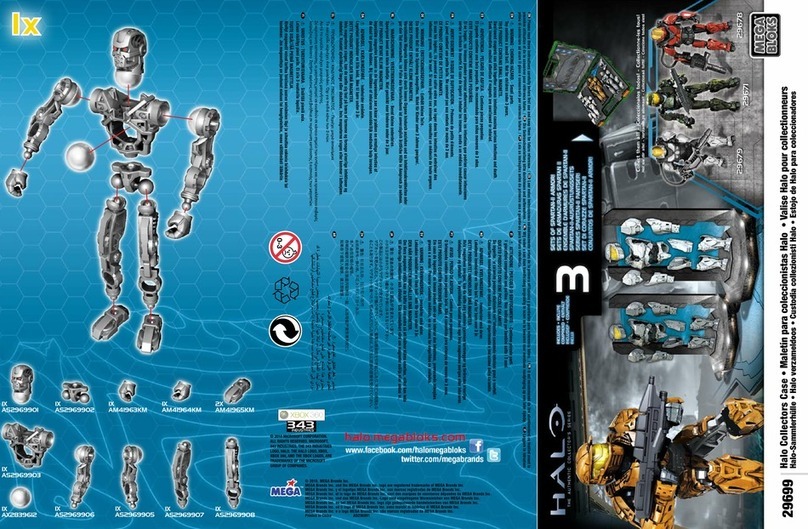 Mega Bloks Halo Collectors Case User manual