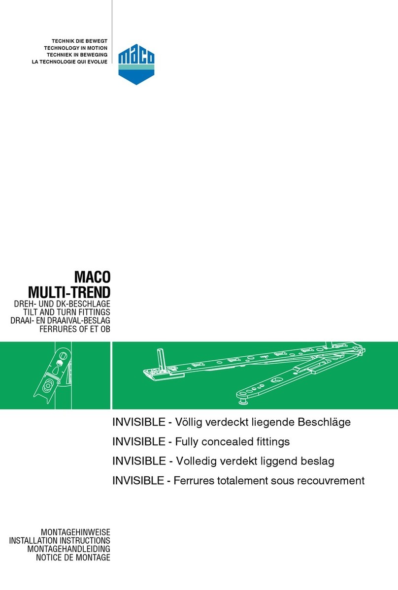 Maco MULTI-TREND installation instructions