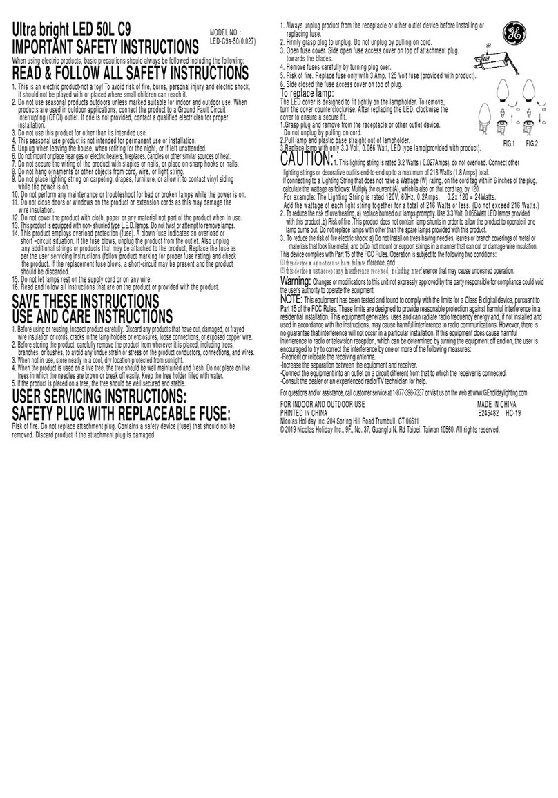 GE 50L C9 User manual