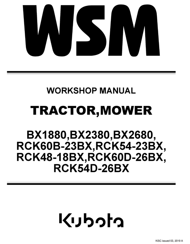 Kubota WSM BX1880 Instruction manual Kubota WSM BX1880 Instruction manual