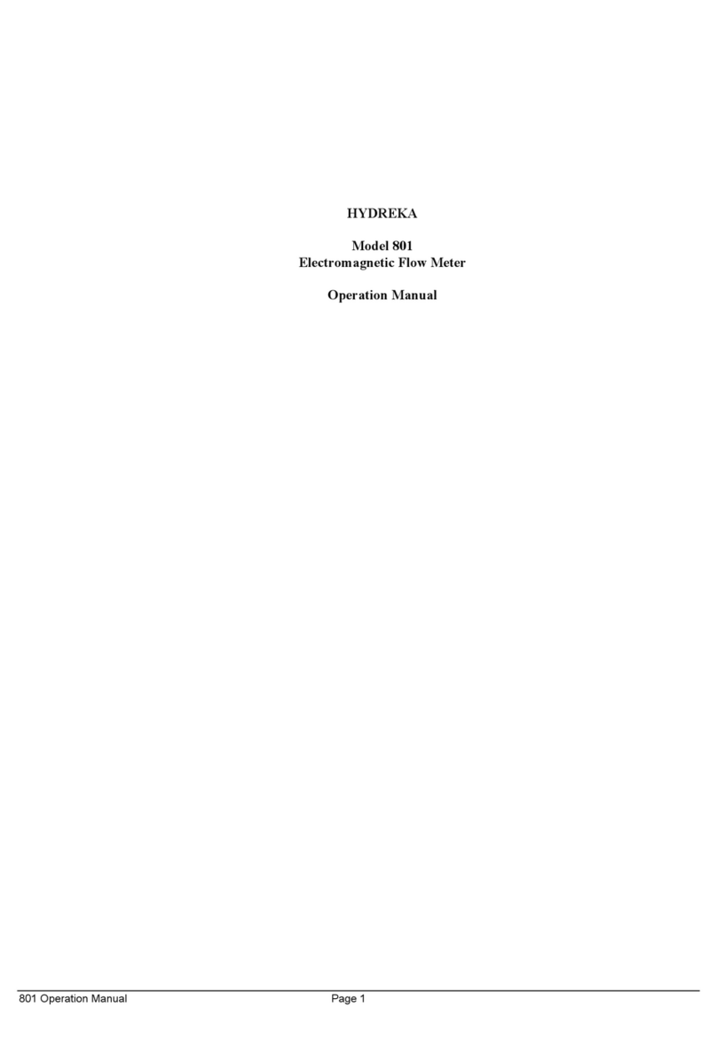 Hydreka 801 Operation manual