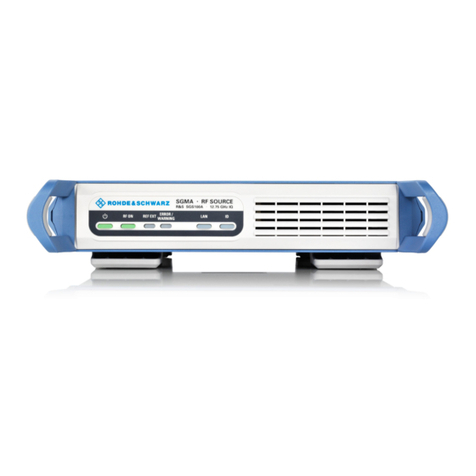 Rohde & Schwarz SGS100A Instrument Security Procedures