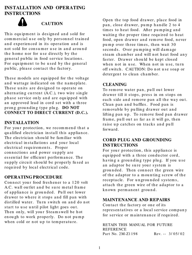 Star CFS Installation and operating instructions