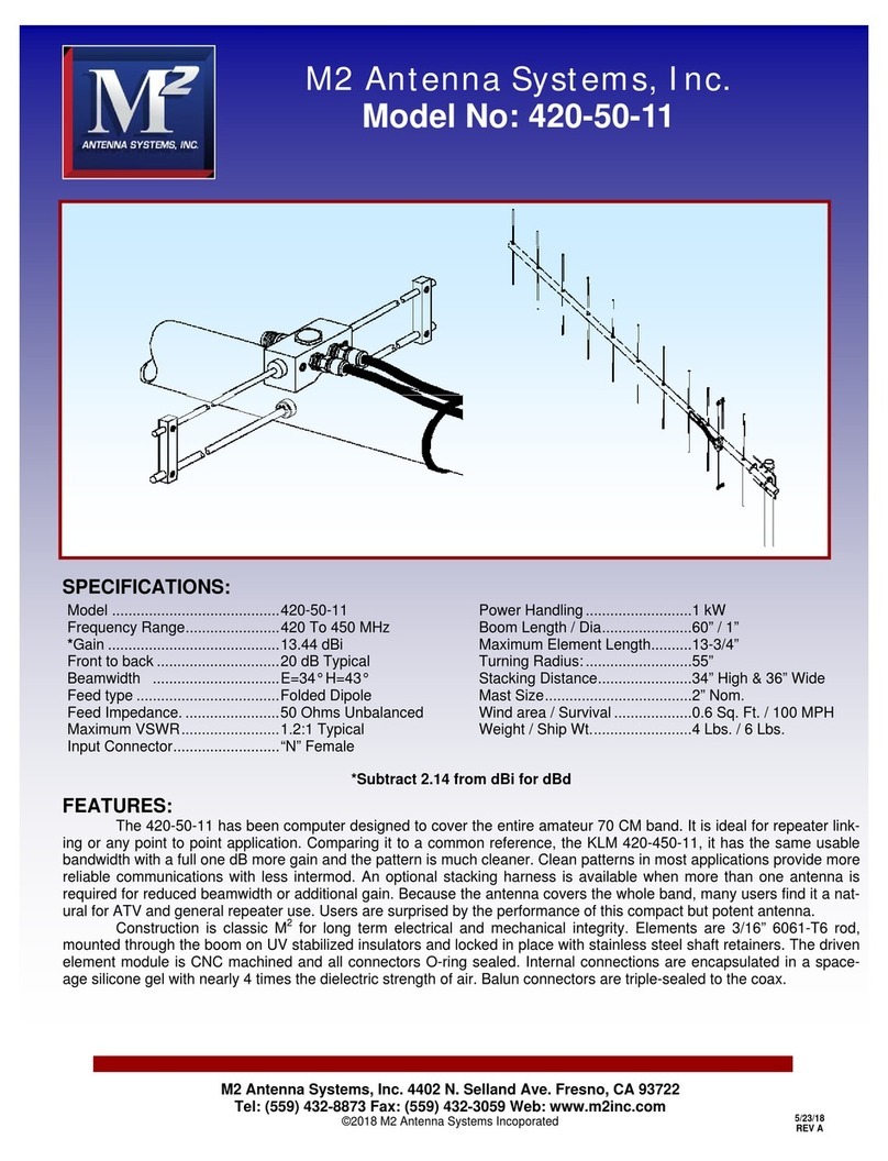 M2 Antenna Systems 420-50-11 Assembly manual