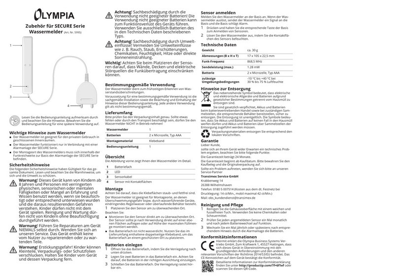 Olympia SECURE Series User manual
