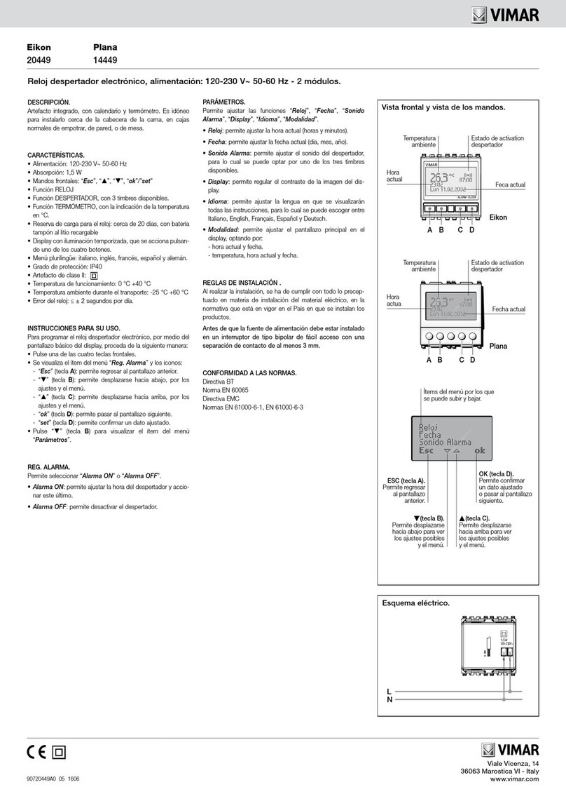 Vimar Eikon 20449 manual