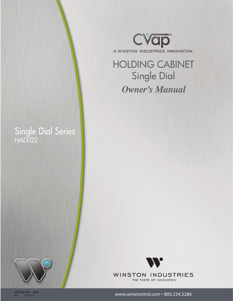 Winston Industries CVap Single Dial Series owner's manual