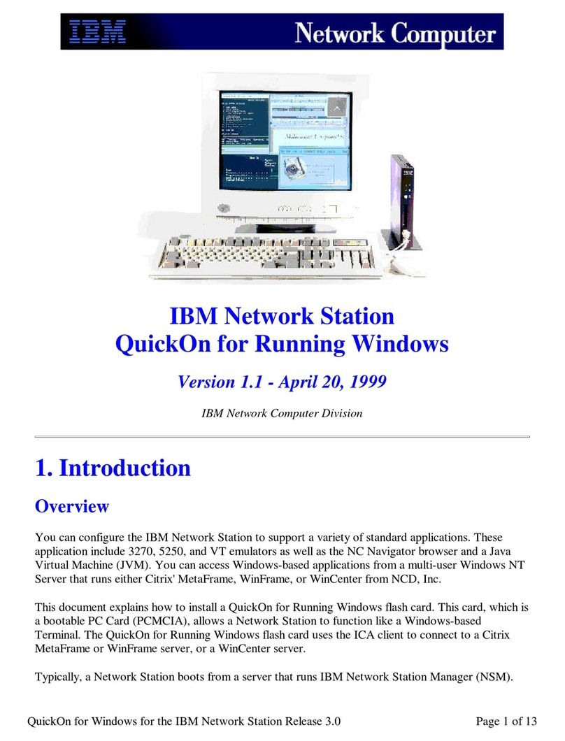 IBM QuickOn for Running Windows manual