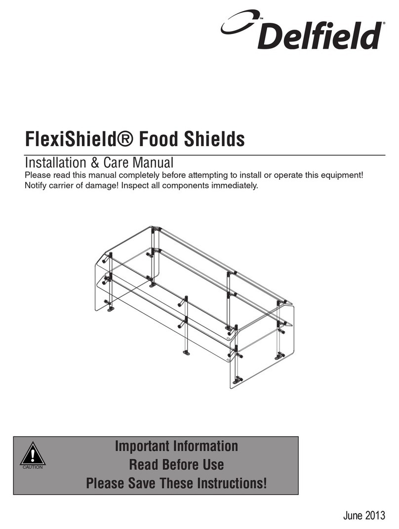 Delfield FlexiShield DCFSOS Series Installation & Care Manual