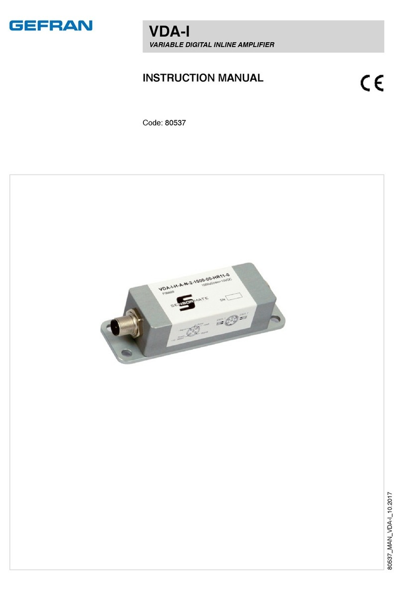 gefran VDA-I instruction manual