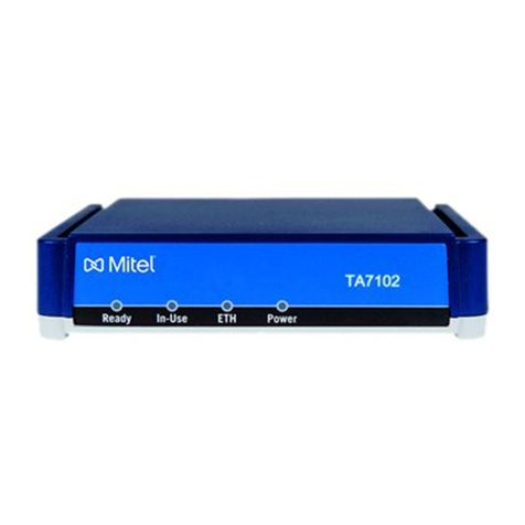 Mitel TA7100 Series Settings User Guide
