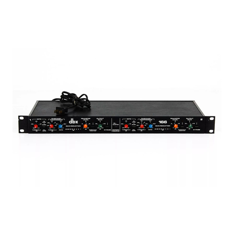 dbx 166 User manual