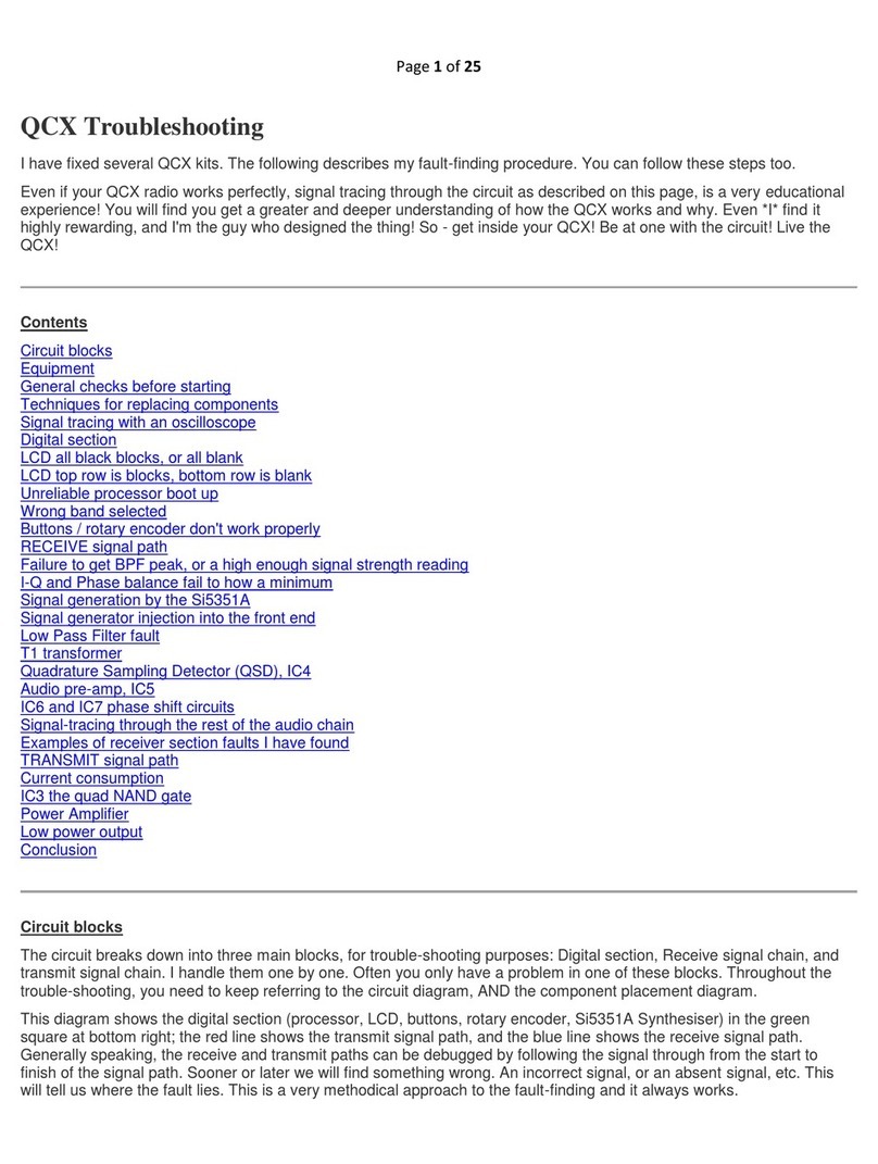 QRP Labs QCX Troubleshooting
