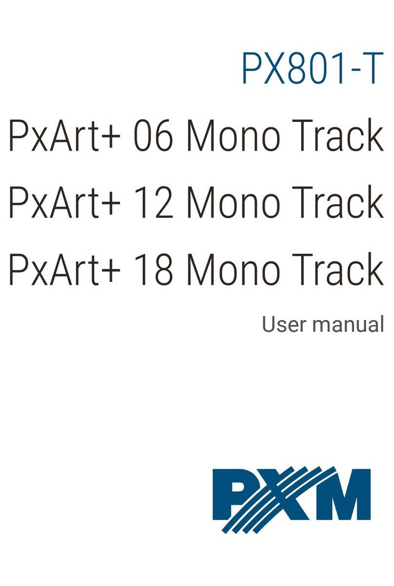 PXM PxArt+ 06 Mono Track User manual