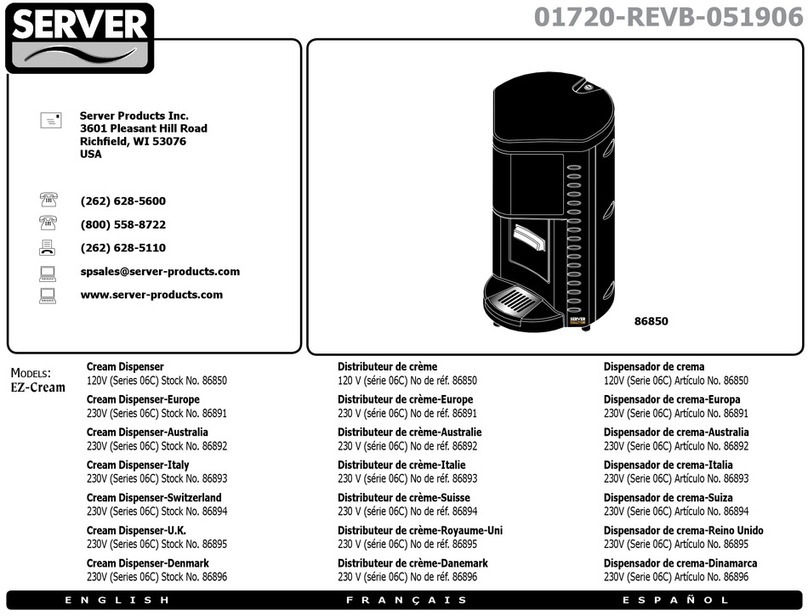Server EZ-Cream 06C Series User manual Server EZ-Cream 06C Series User manual
