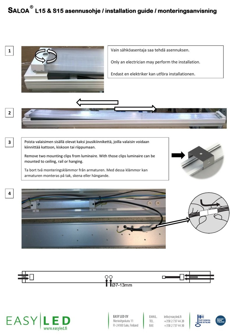 EASY LED SALOA L15 installation guide