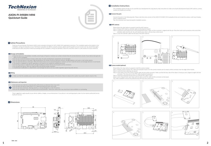 TechNexion AXON-PI-IMX8M-MINI quick start guide