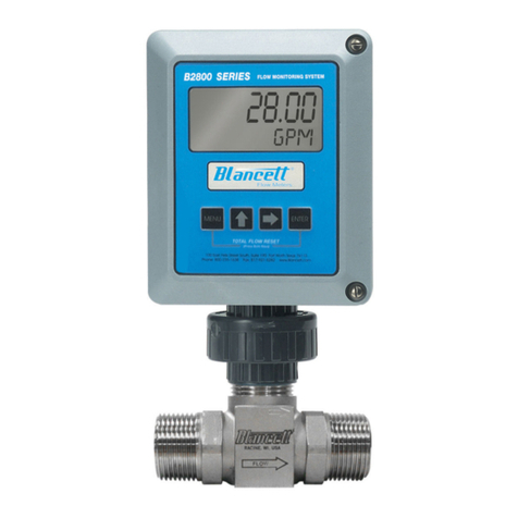 Badger Meter Blancett B2800 Standard Owner's manual Badger Meter Blancett B2800 Standard Owner's manual