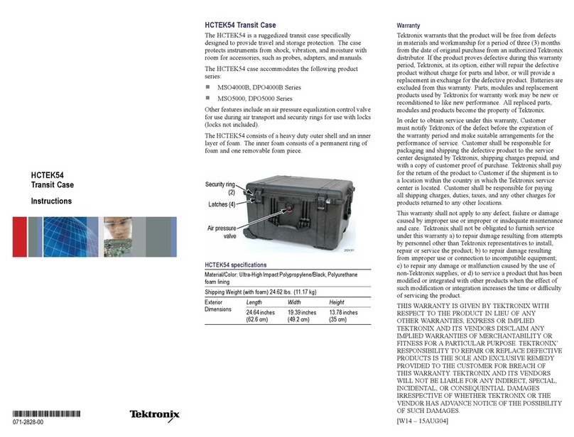 Tektronix HCTEK54 instructions