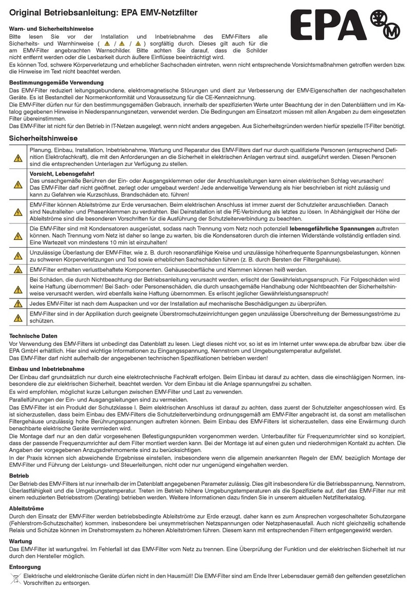EPA EMC Original instruction manual