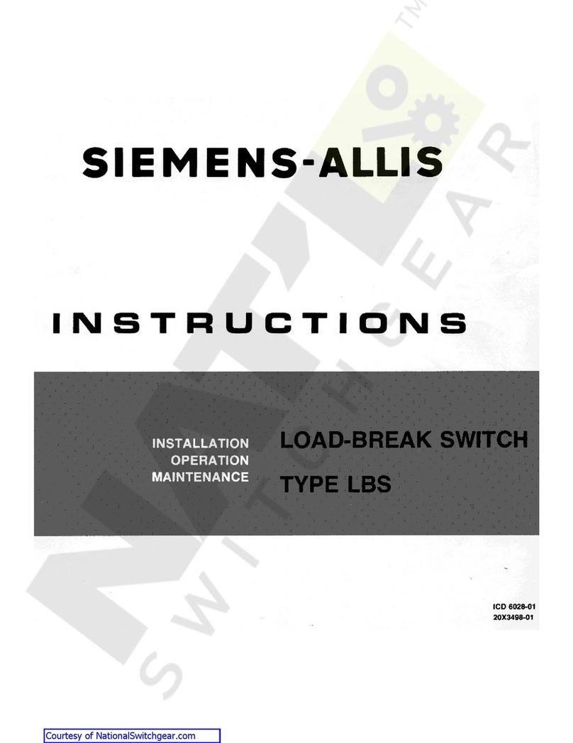 Siemens-Allis LBS Series instructions
