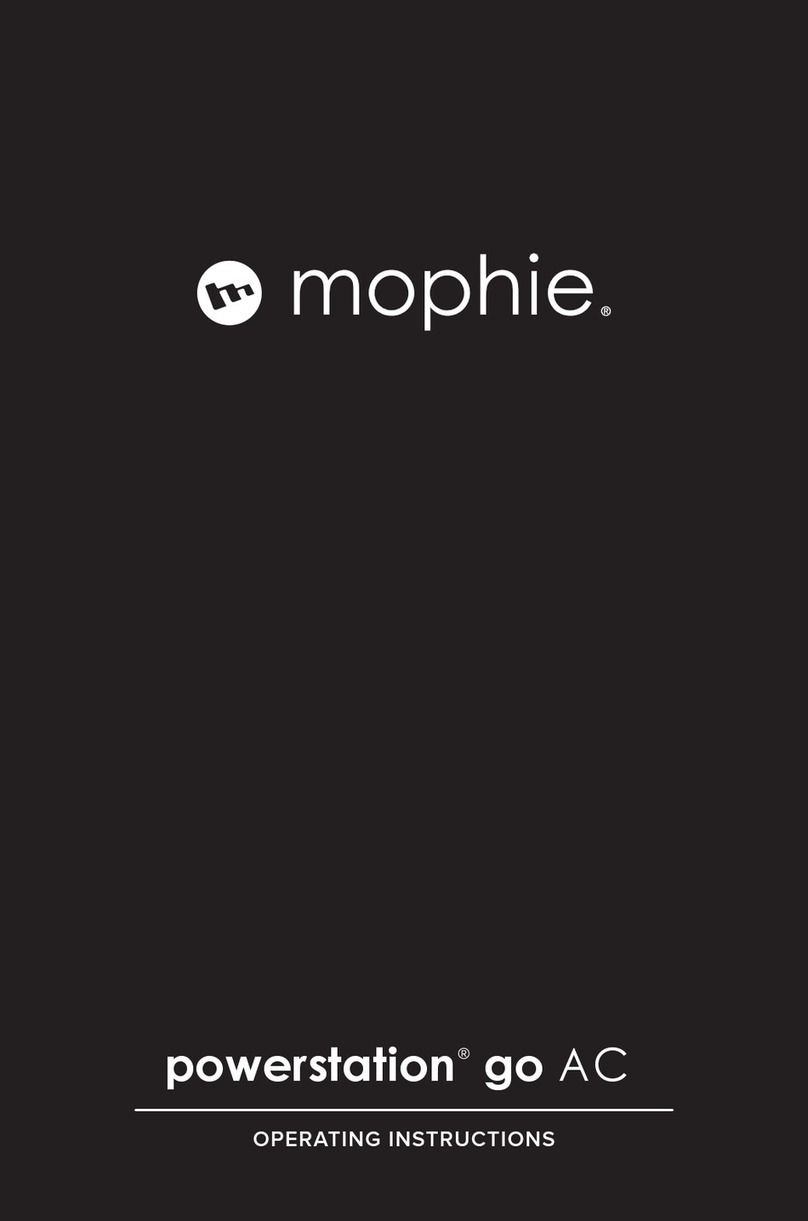 Mophie powerstation go AC operating instructions