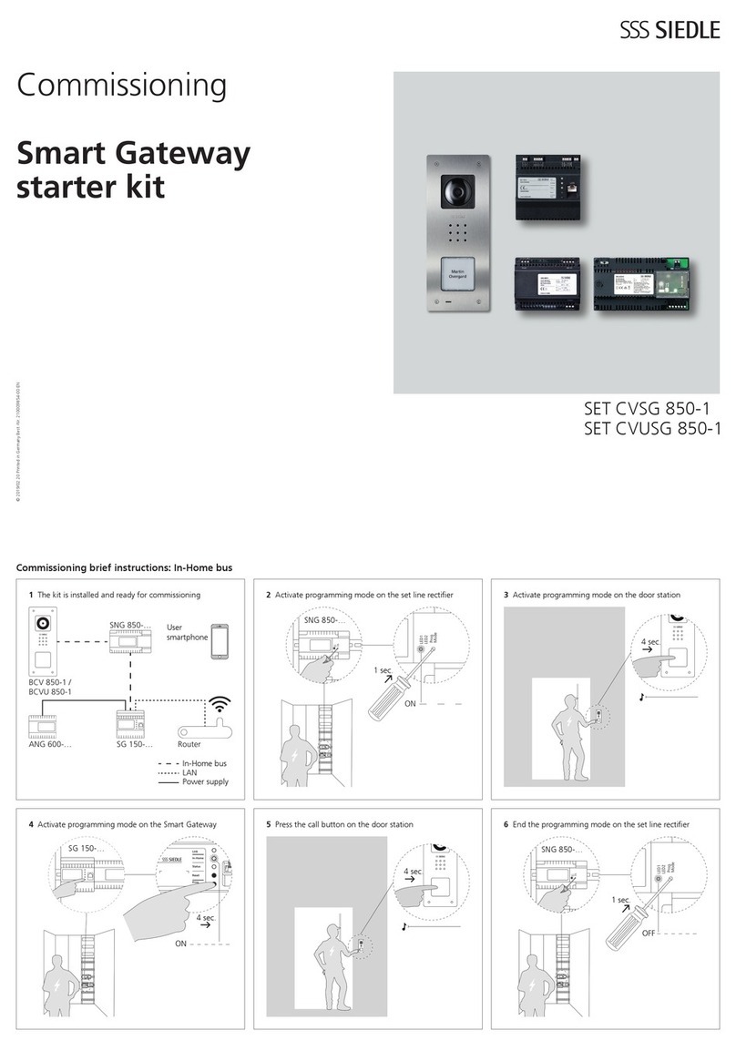 SSS Siedle SET CVSG 850-1 Guide