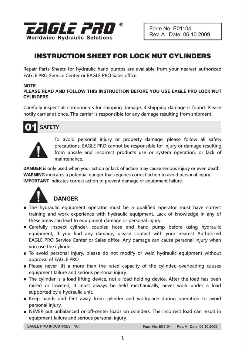 Eagle Pro EL Series instruction sheet
