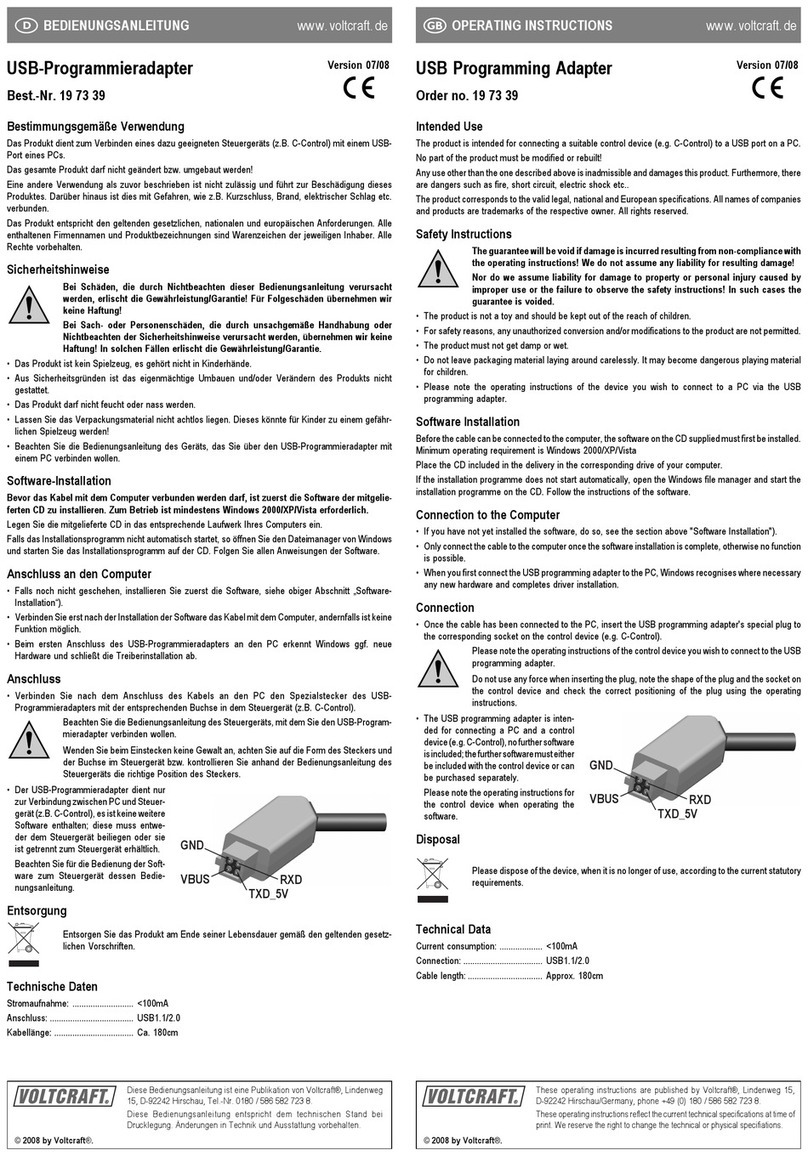 VOLTCRAFT 19 73 39 User manual