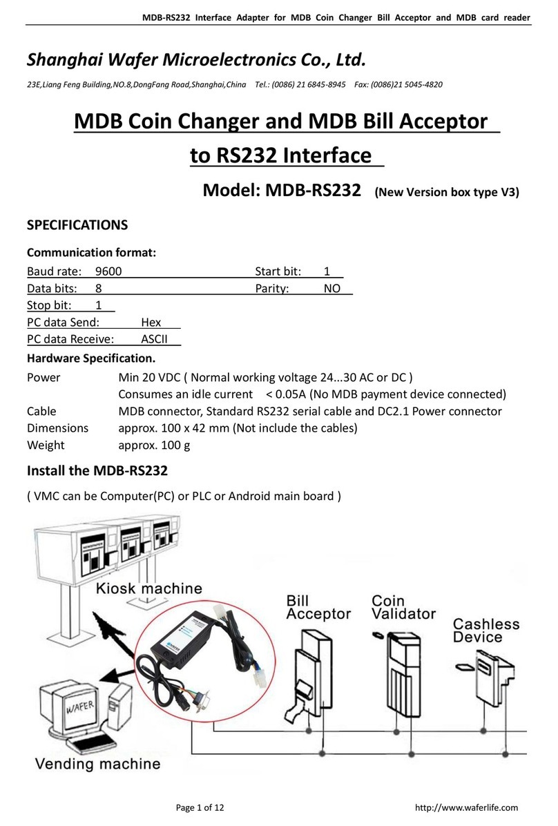 WAFER MDB-RS232 manual