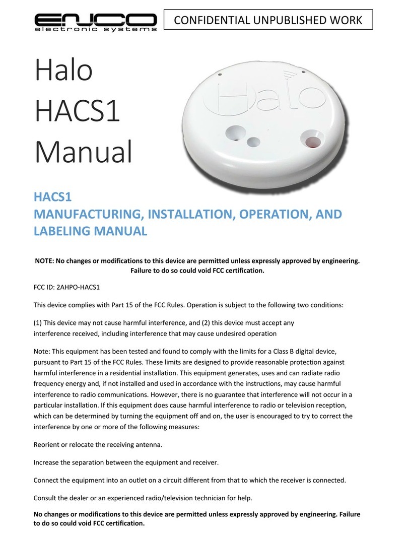 Enco Halo HACS1 manual