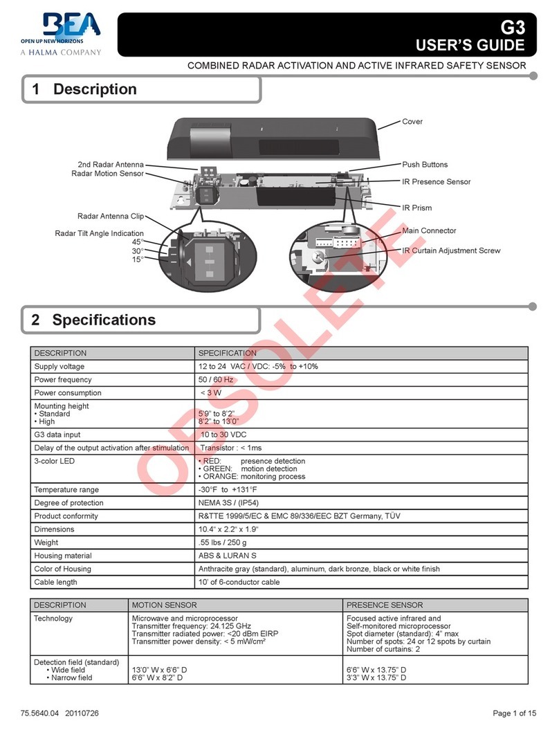 Halma BEA G3 User manual Halma BEA G3 User manual