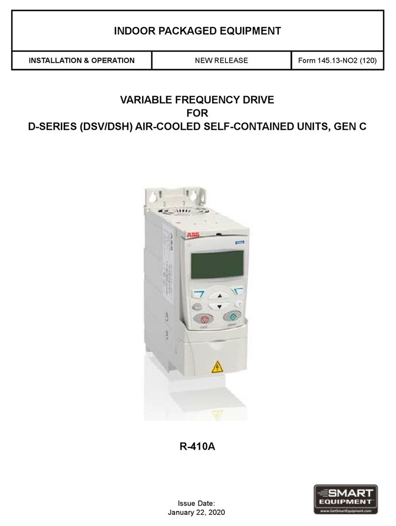 Johnson Controls VFD  Series Installation & operation