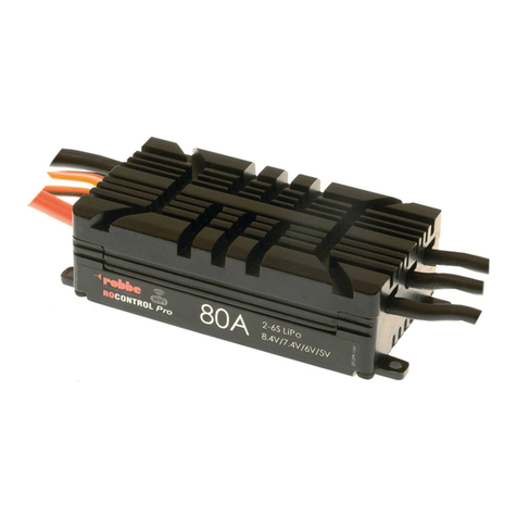 ROBBE RO-CONTROL PRO WIFI 2-6S 80 A HV-BEC User manual ROBBE RO-CONTROL PRO WIFI 2-6S 80 A HV-BEC User manual