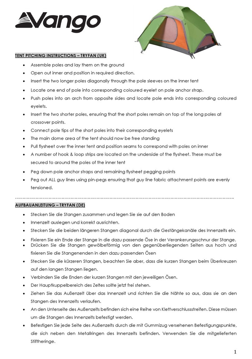 Vango TRYFAN Configuration guide