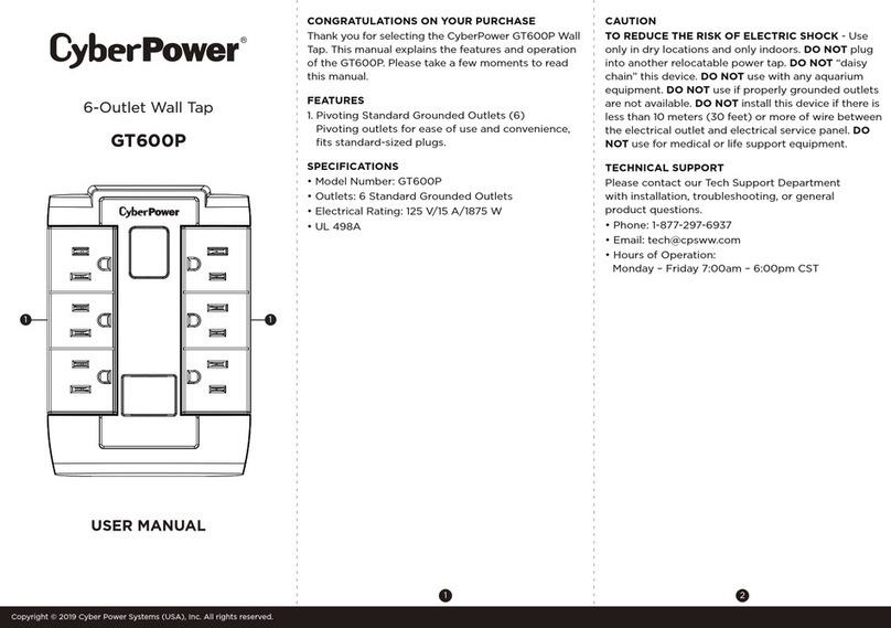 CyberPower GT600P user manual CyberPower GT600P user manual