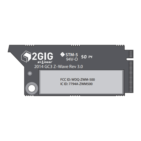 Nortek 2GIG-ZWM-500 installation instructions