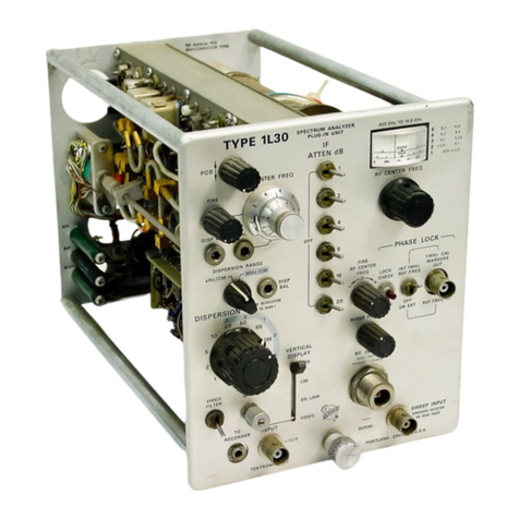 Tektronix 1L30 User manual