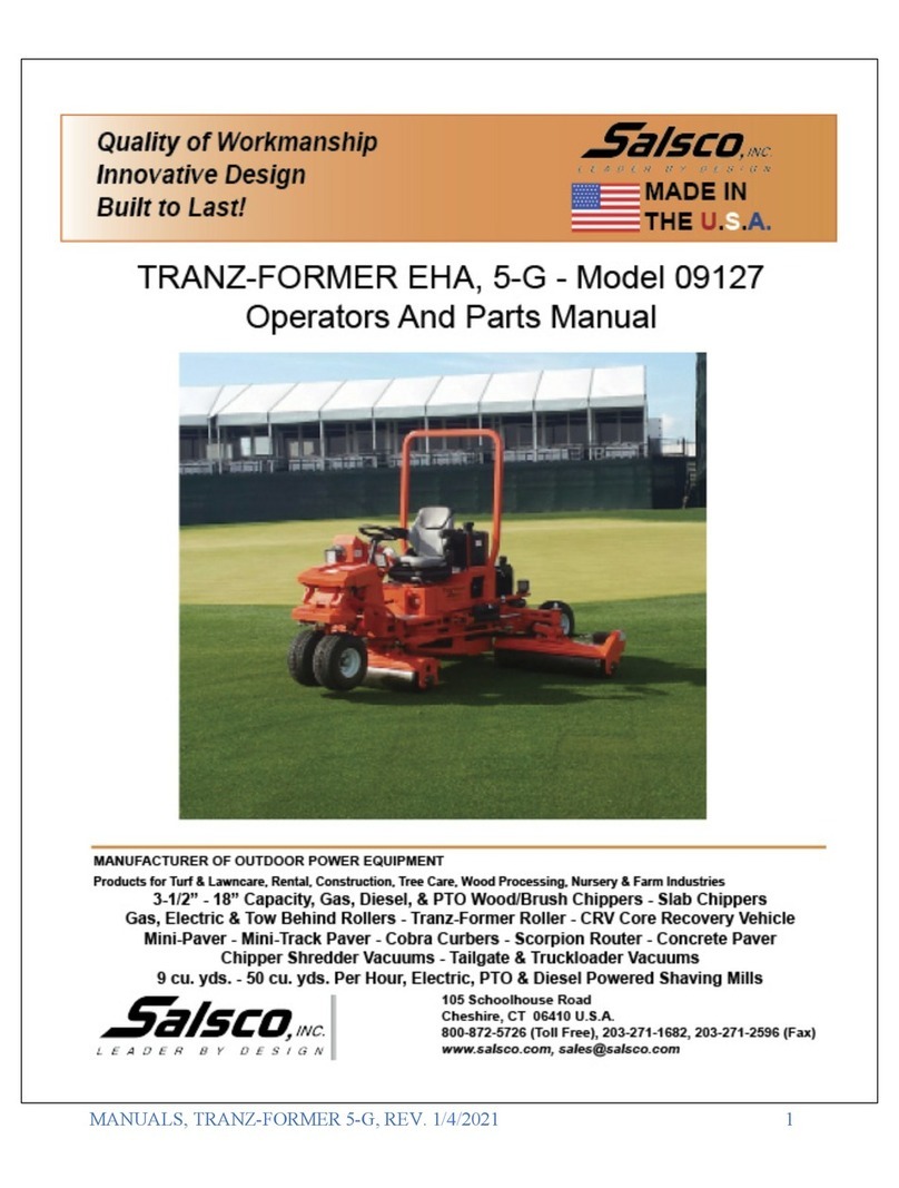 Salsco TRANZ-FORMER 5-G Product manual