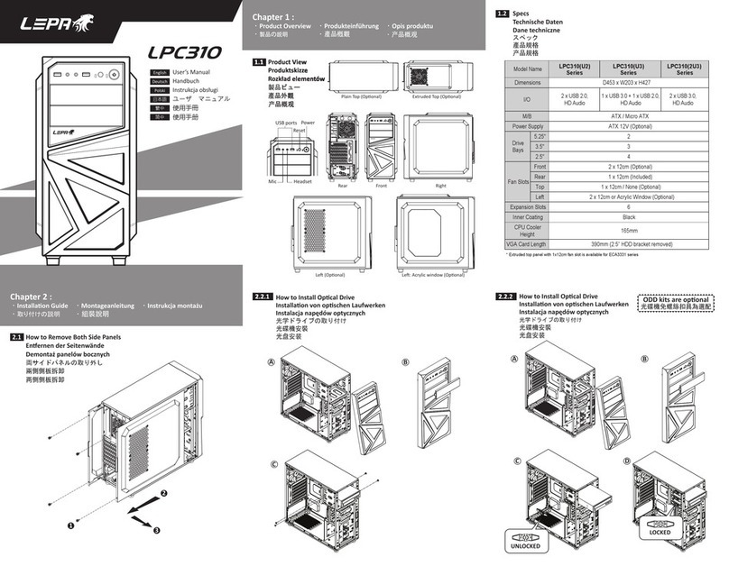 Lepa LPC310 installation guide Lepa LPC310 installation guide