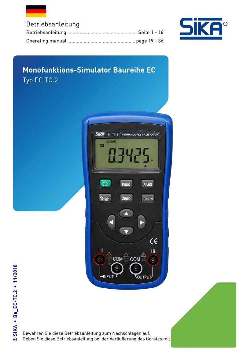 SIKA EC Series User manual
