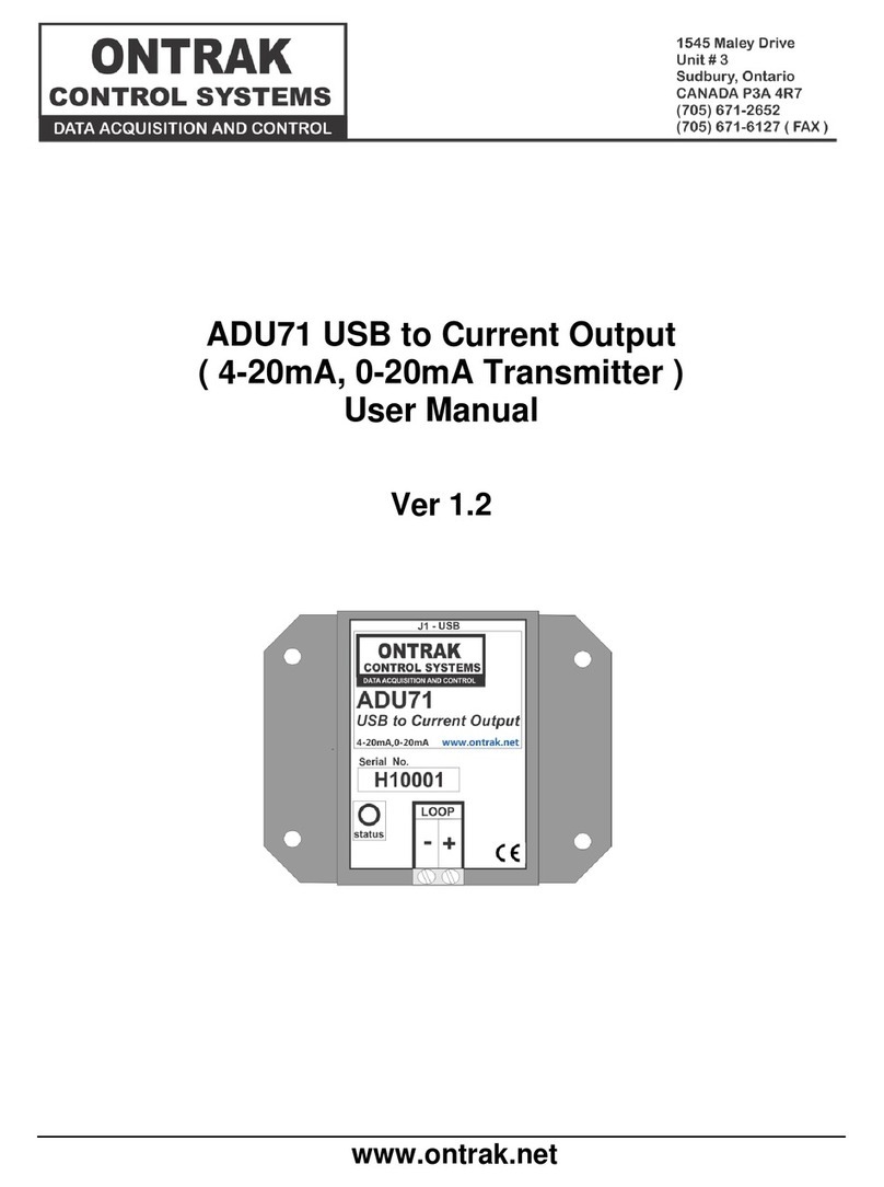 ONTRAK ADU71 user manual