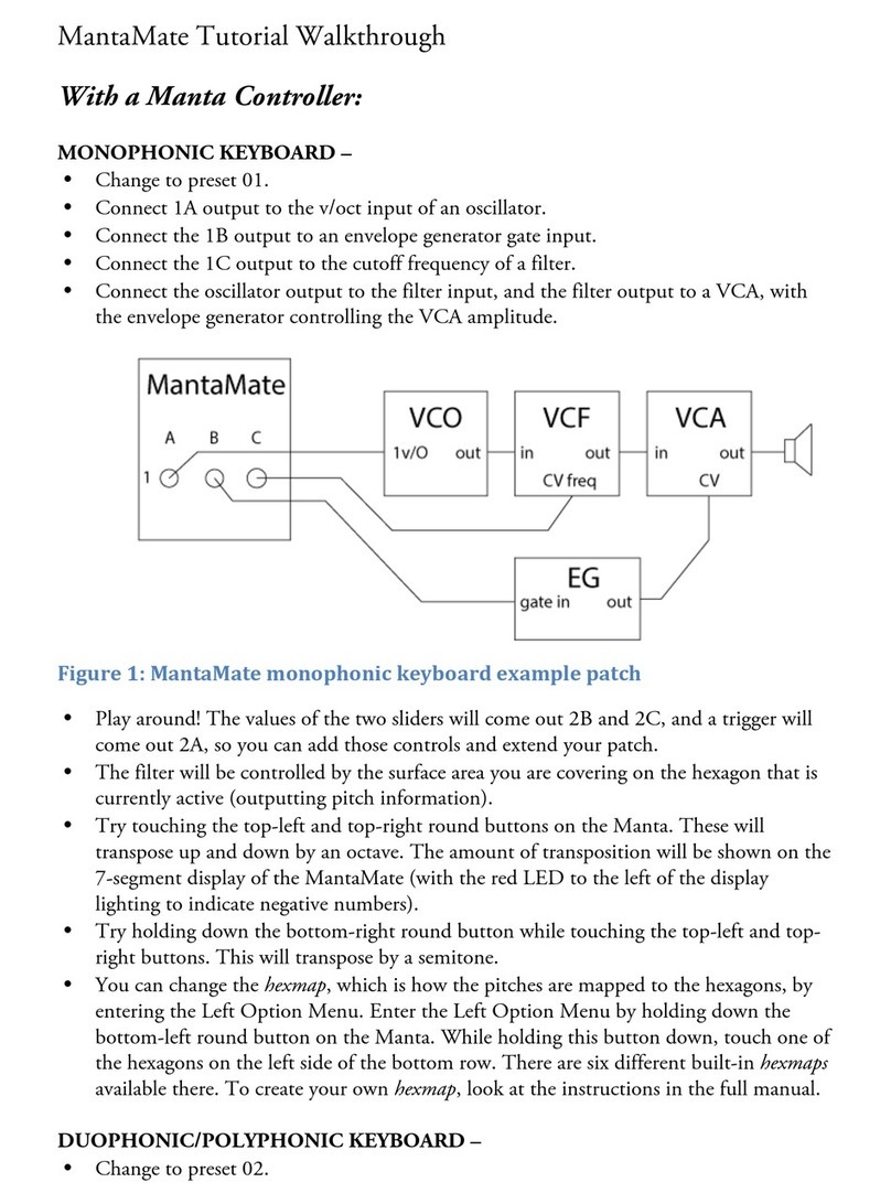 Snyderphonics MantaMate Tutorial Guide