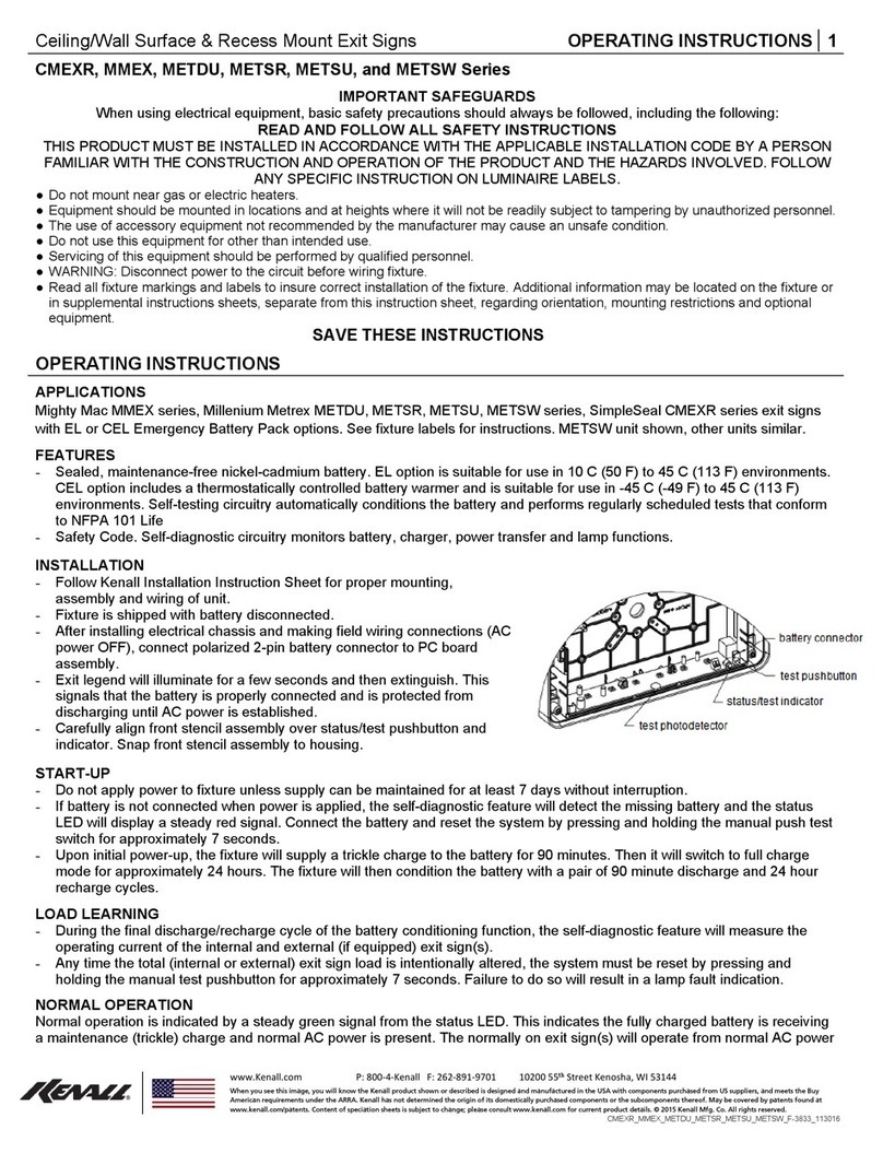 kenall SimpleSeal CMEXR Series User manual
